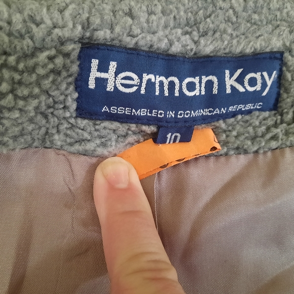Women's Grey Herman Kaye Jacket, Size 10 - Picture 3 of 4